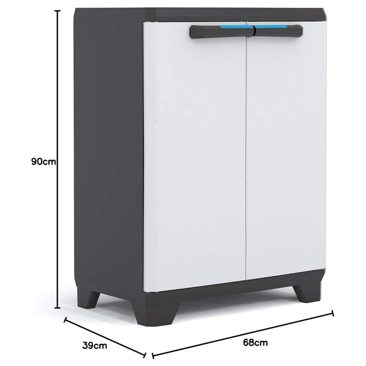 Keter Tool/Garden Cabinet, Adjustable Shelf, Double Doors with Handles, Weather-Resistant, 240865