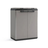 Keter Waste Sorting Cabinet, capacity 2x110L, manually operated lid, suitable for outdoor use, 241065