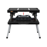 Keter 2.0 Folding Workbench, Load Capacity 453 kg, Work Surface 85x56 cm, Sturdy Metal Legs, 271269