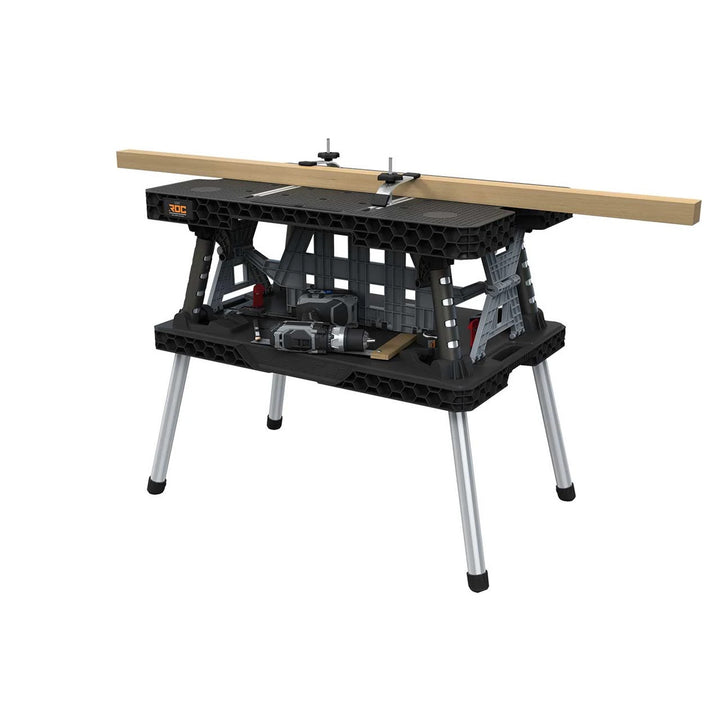 Keter 2.0 Folding Workbench, Load Capacity 453 kg, Work Surface 85x56 cm, Sturdy Metal Legs, 271269