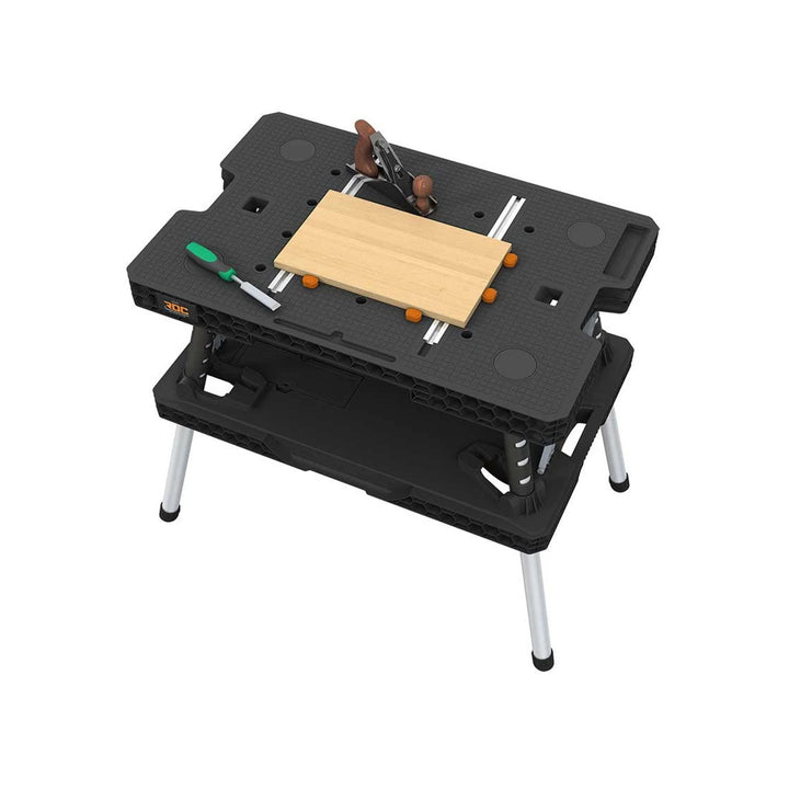 Keter 2.0 Folding Workbench, Load Capacity 453 kg, Work Surface 85x56 cm, Sturdy Metal Legs, 271269