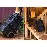 Set of 3 Keter ROC Pro Gear 2.0 tool chests, total capacity 110L, IP65 protection, removable telescoping handle, padlockable, 256982