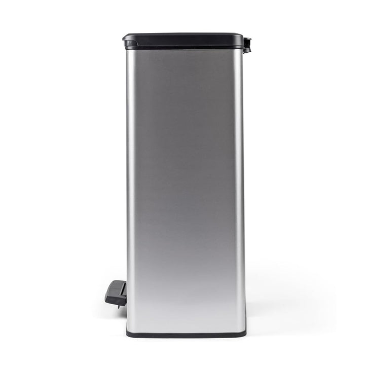 Curver Pedal Trash Can, 2x26L Bins, Metallic Finish, Silver, 251002