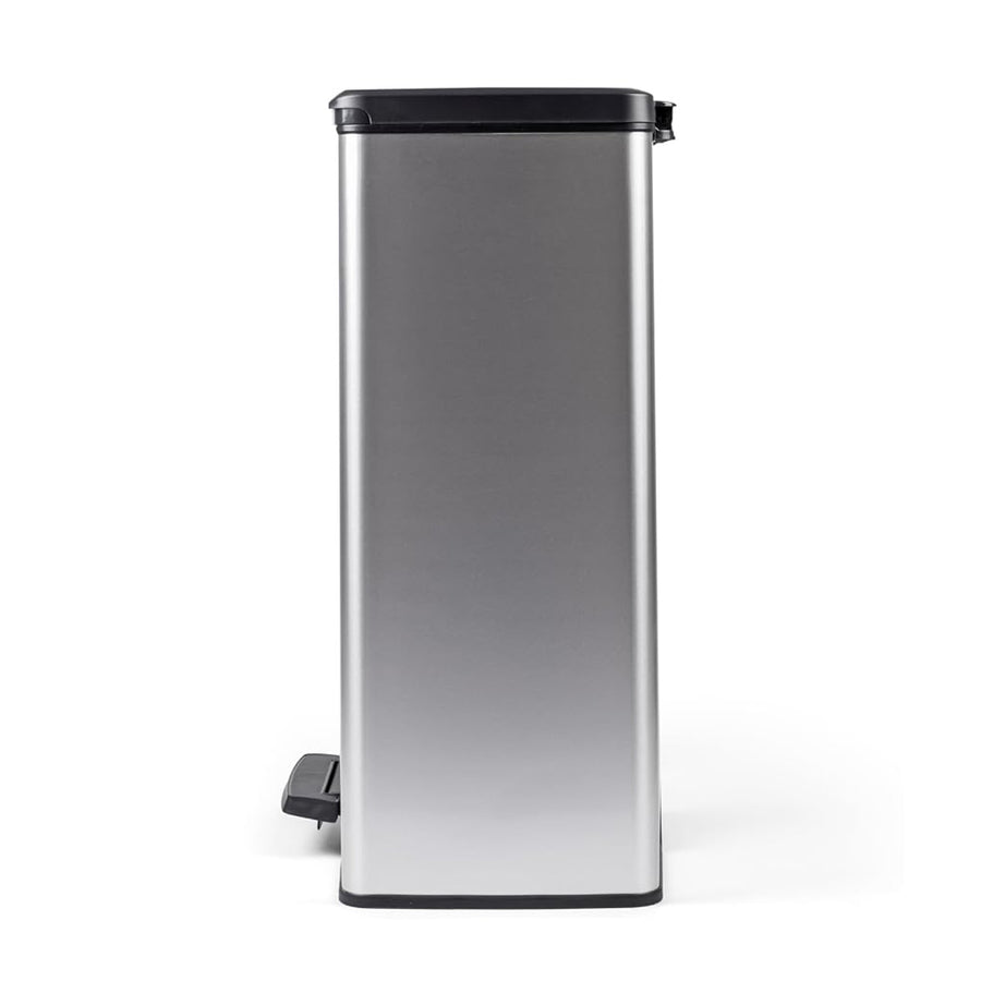 Curver Pedal Trash Can, 2x26L Bins, Metallic Finish, Silver, 251002