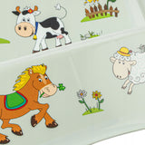 Keeeper Two-Step Children's Step Stool, with anti-slip feature, "Funny Farm" series, weight capacity up to 120 kg, 1003132006300