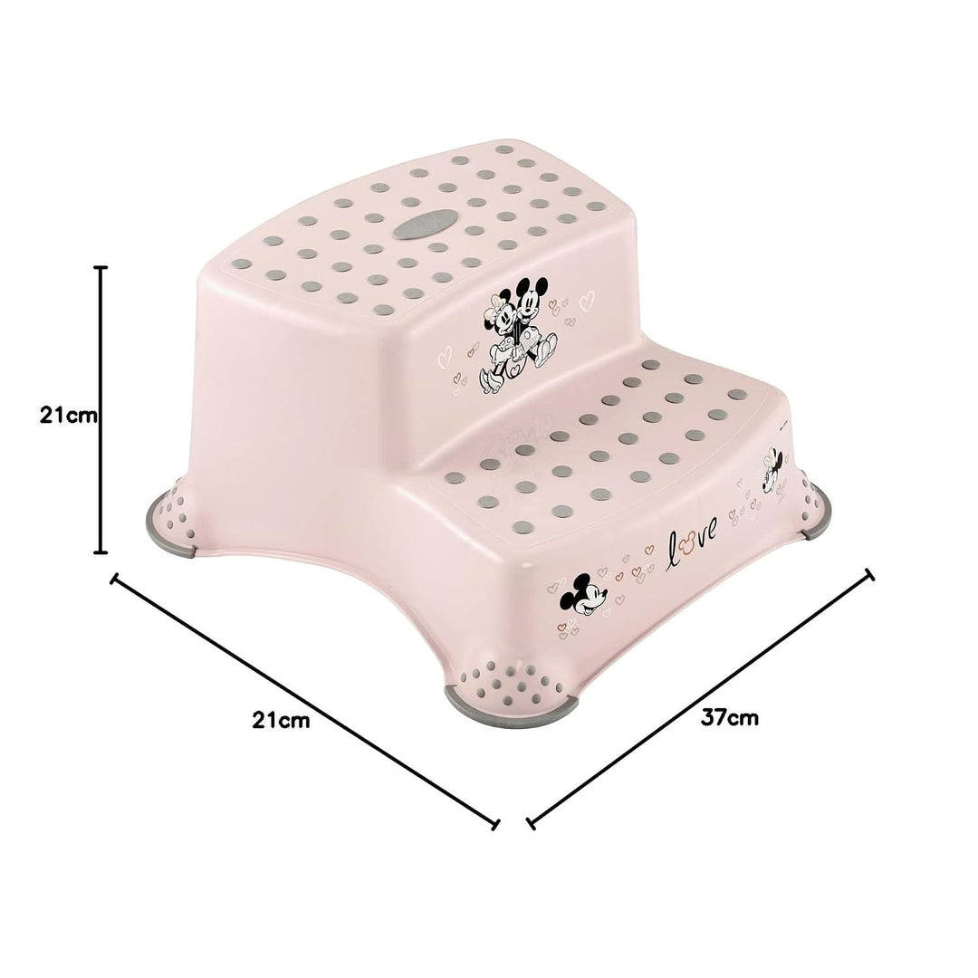 Keeeper Two-Step Children's Step Stool, with anti-slip feature, "Minnie Mouse" series, weight capacity up to 120 kg, 1003258124700