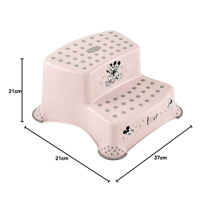 Keeeper Two-Step Children's Step Stool, with anti-slip feature, "Minnie Mouse" series, weight capacity up to 120 kg, 1003258124700