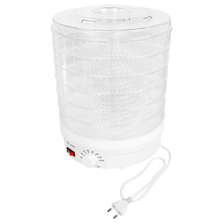 Blow Mushroom, Vegetable, and Fruit Dehydrator, 500W, 6 trays included, temperature control 35–75°C, 44–175