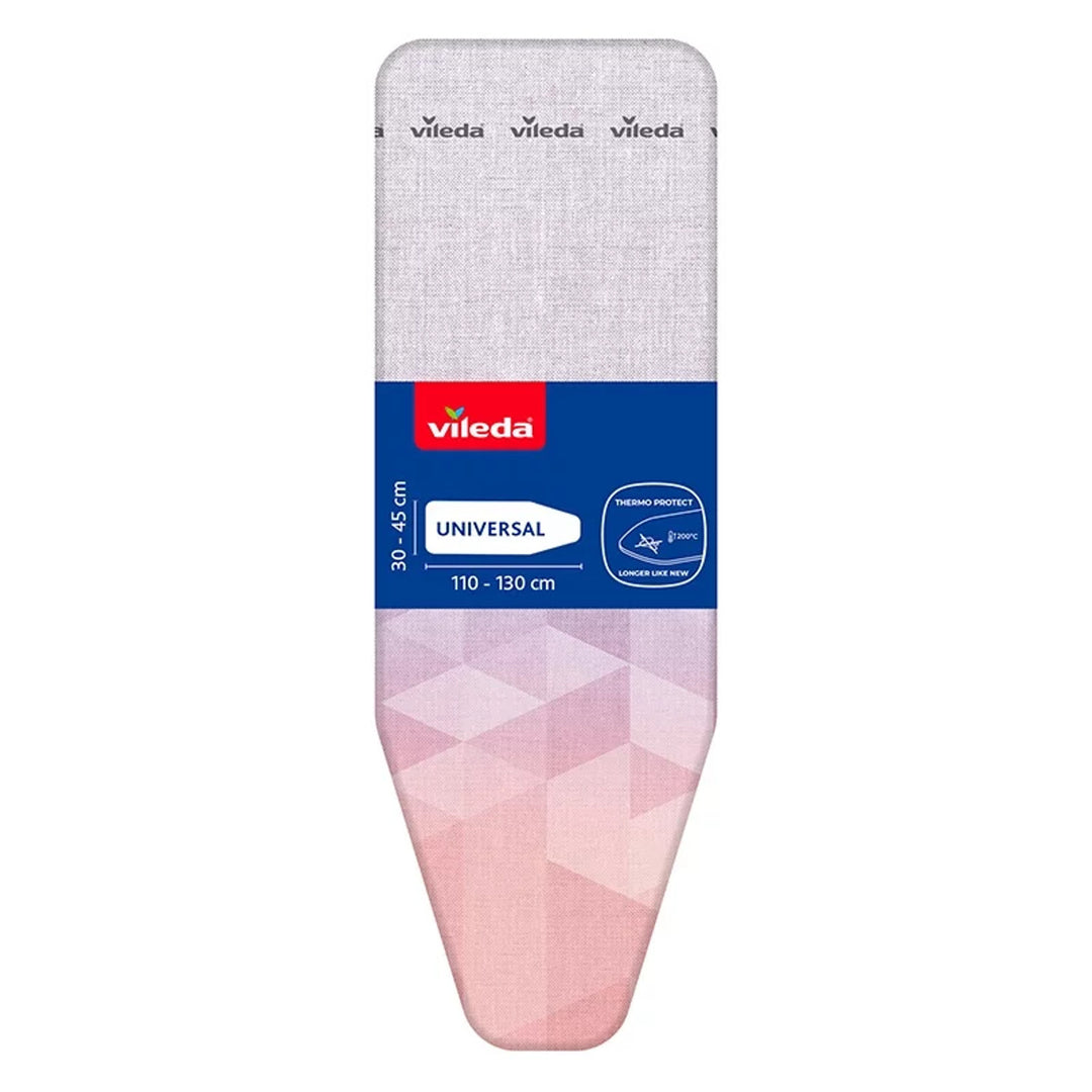 Vileda Diamond Ironing Board Cover, length 110–130 cm, heat-resistant, Quick Fix system, 142468