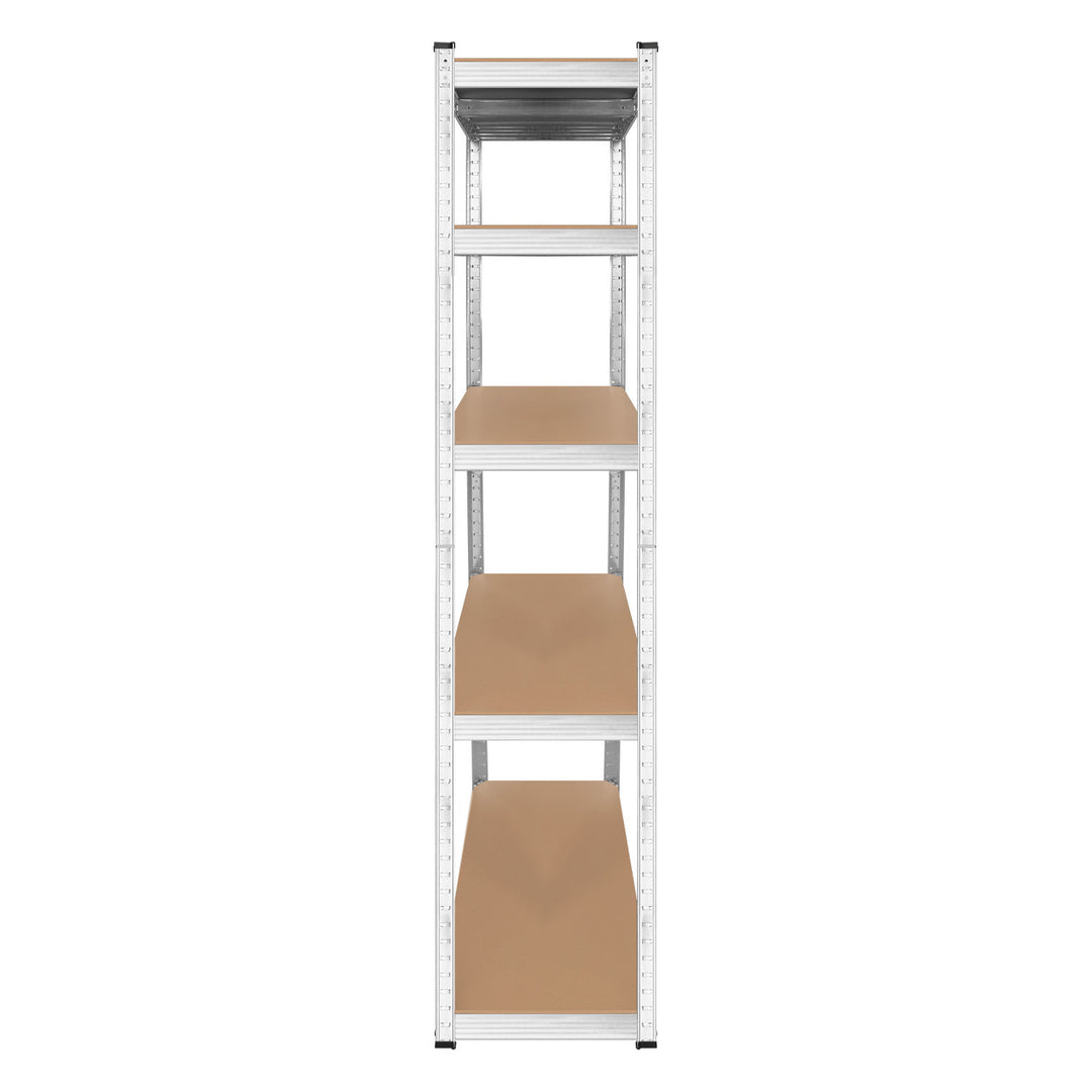 Metal storage rack, 5 shelves, maximum load capacity of 750 kg, 180x90x40, silver, Rebel
