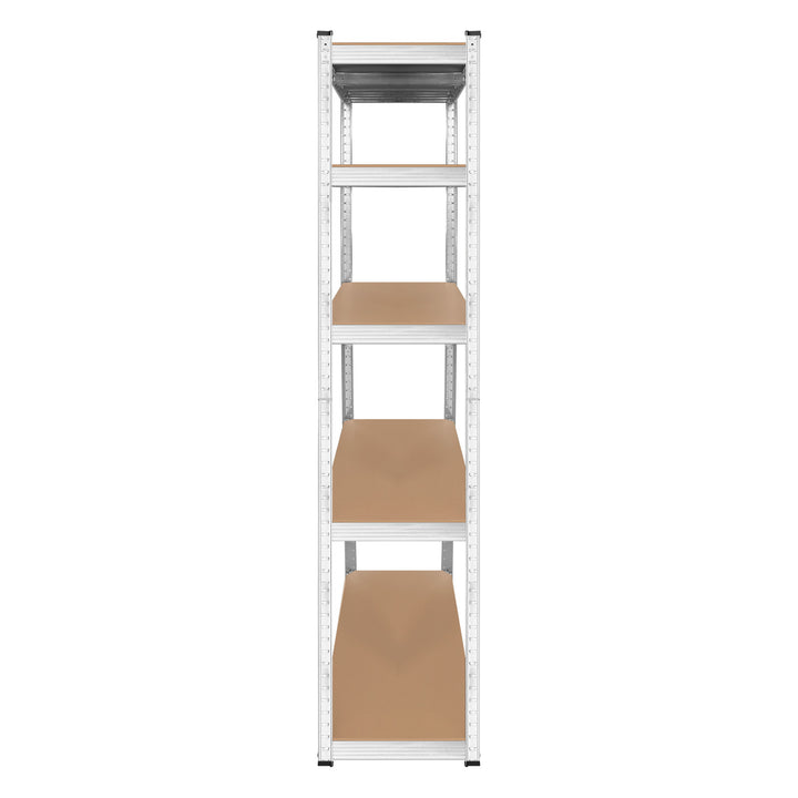Metal storage rack, 5 shelves, maximum load capacity of 750 kg, 180x90x40, silver, Rebel