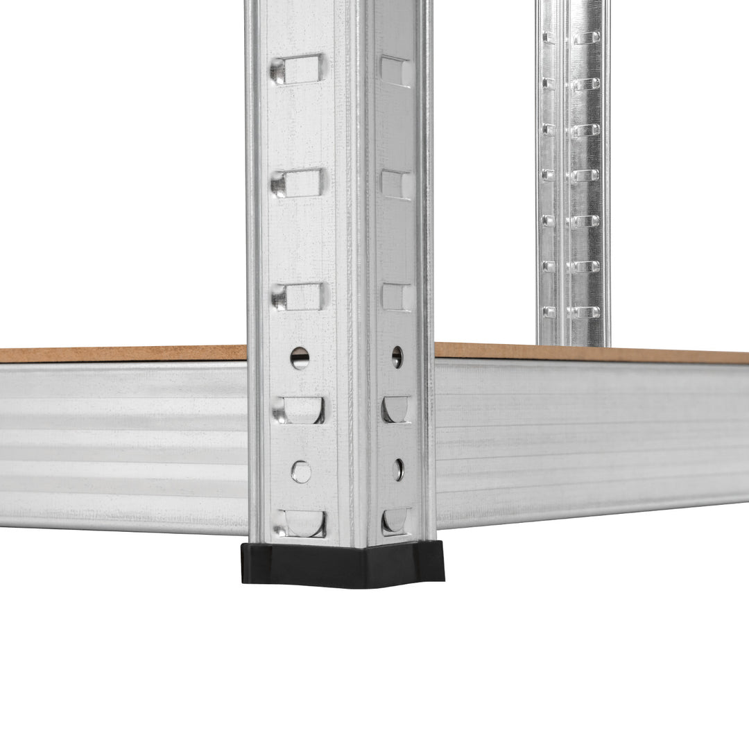 Metal storage rack, 5 shelves, maximum load capacity of 750 kg, 180x90x40, silver, Rebel