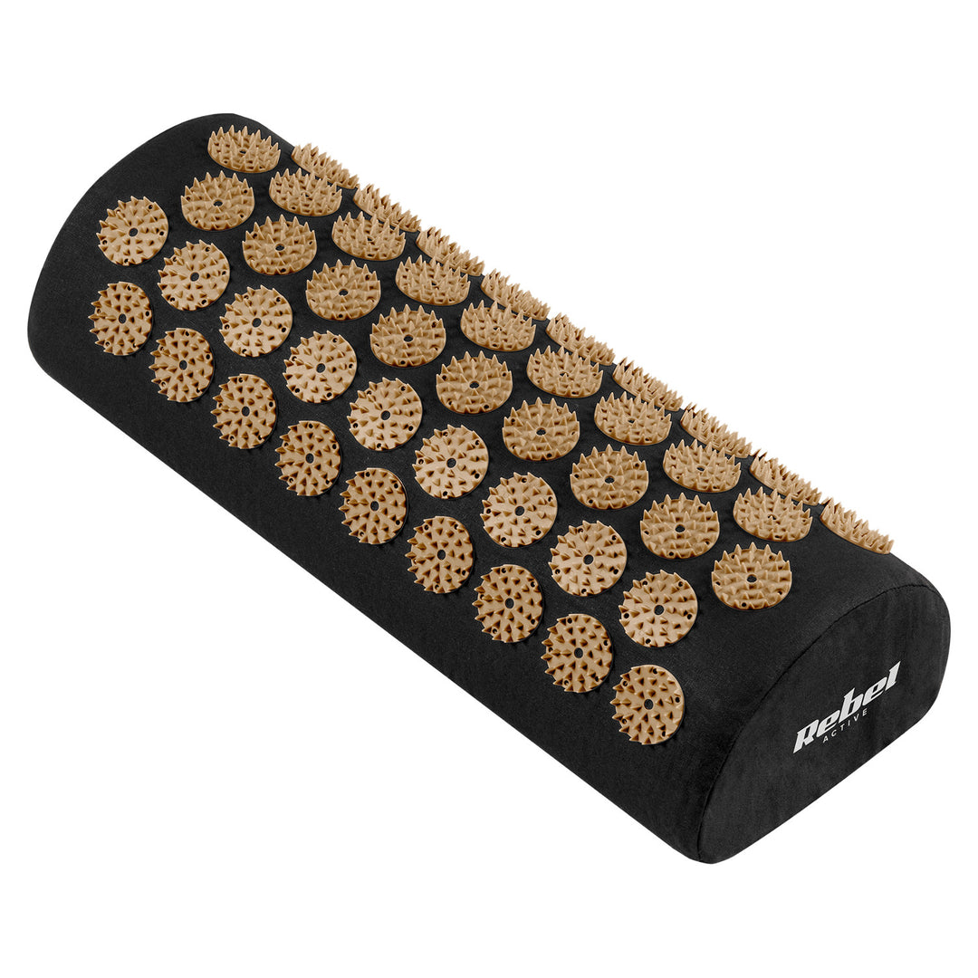 Health Mat with Acupressure Nubs and Cushion, 110x42 cm, XL, Gold Nubs, Rebel Active
