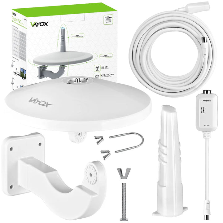 Digital720 Combo White DVB-T/T2 Omnidirectional Antenna VA0066 Vayox
