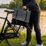 Double PVC Bike Rack Bag with Handle, Black, 40L, VA0446, Vayox
