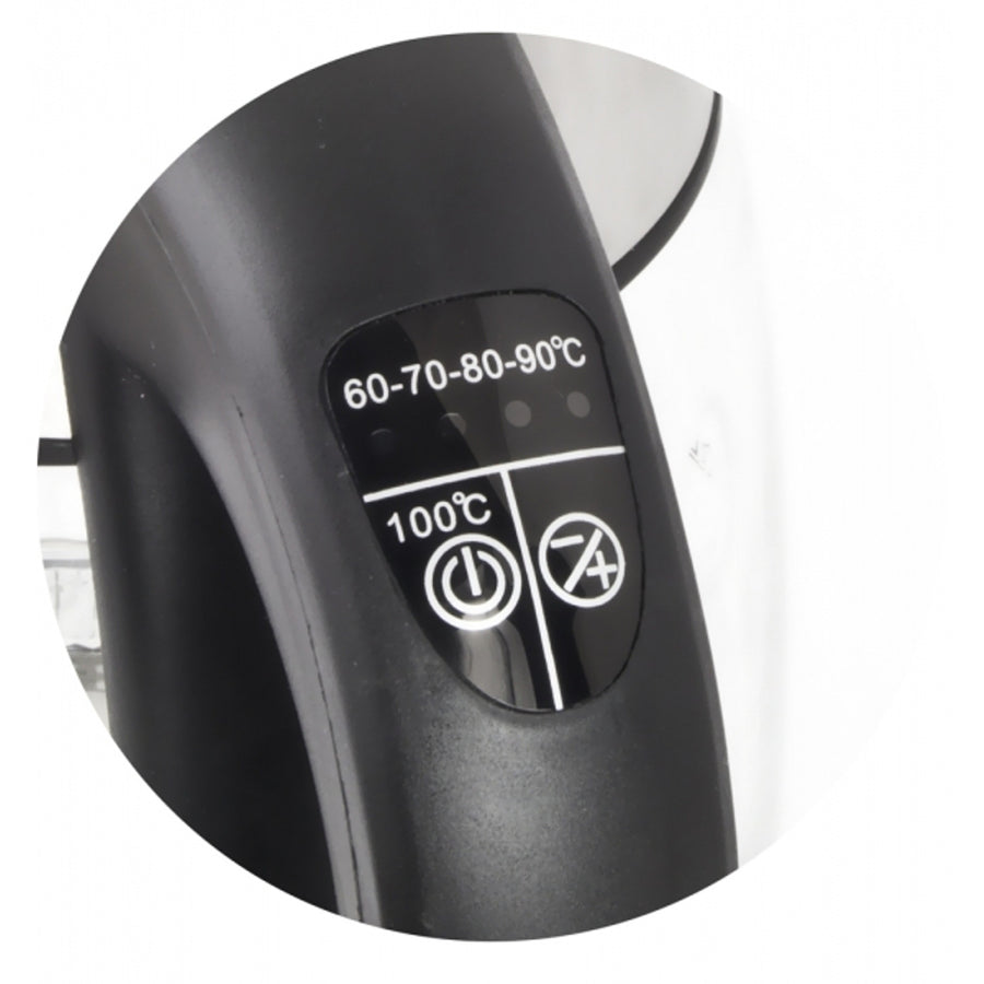 Electric Glass Kettle with LED Display and Thermostat, 1.8 L, Esperanza