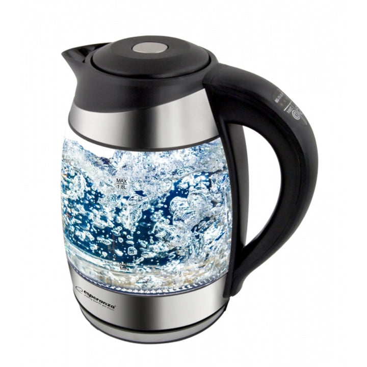 Electric Glass Kettle with LED Display and Thermostat, 1.8 L, Esperanza