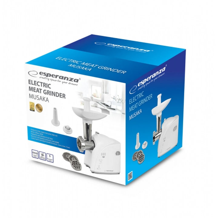 Meat Grinder, 2200 W, 3 disc grating plates, Esperanza Musaka