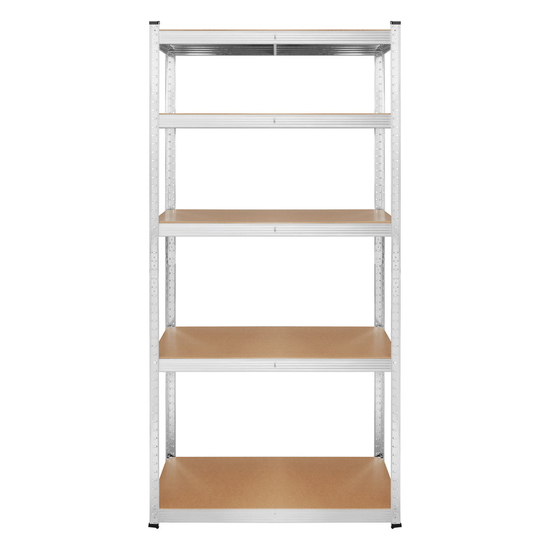 Metal storage rack, 5 shelves, maximum load capacity of 750 kg, 180x90x40, silver Rebel, 2 pieces