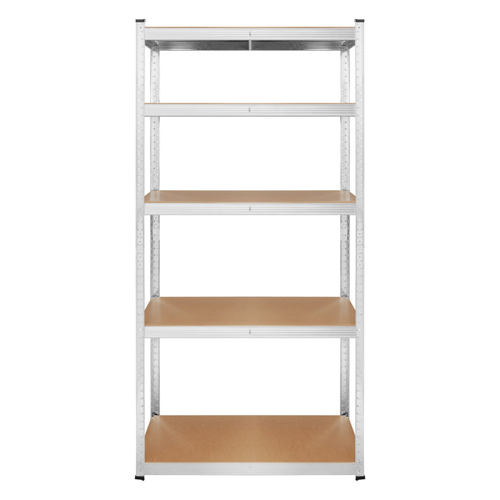 Metal storage rack, 5 shelves, maximum load capacity of 750 kg, 180x90x40, silver Rebel, 2 pieces