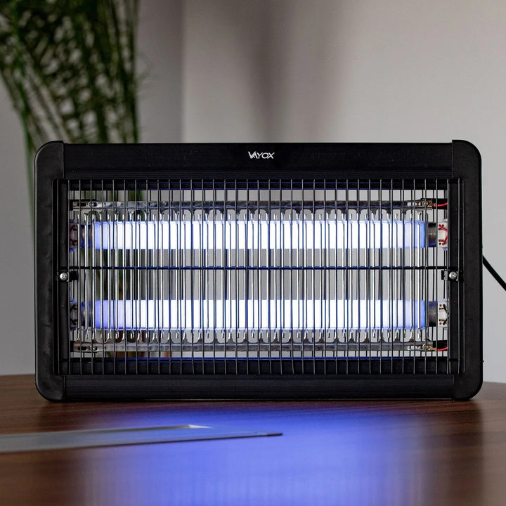 Insect Killer Lamp for Mosquitoes, Flies, and Moths, Electric Trap, UV, 20W, Vayox, 2 pieces