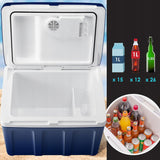 Blow Car Cooler, with wheels, 42L capacity, heating mode, DC 12V and AC 100V–240V, 44–210