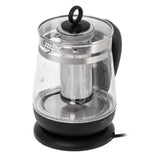 1.5 L Glass Kettle with Tea Infuser and Temperature Control, 2200W, LED, 60–100°C, Adler AD 1299, Black