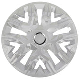 NRM Perfecto 15'' Universal Car Hubcap, Silver Painted, 1 piece