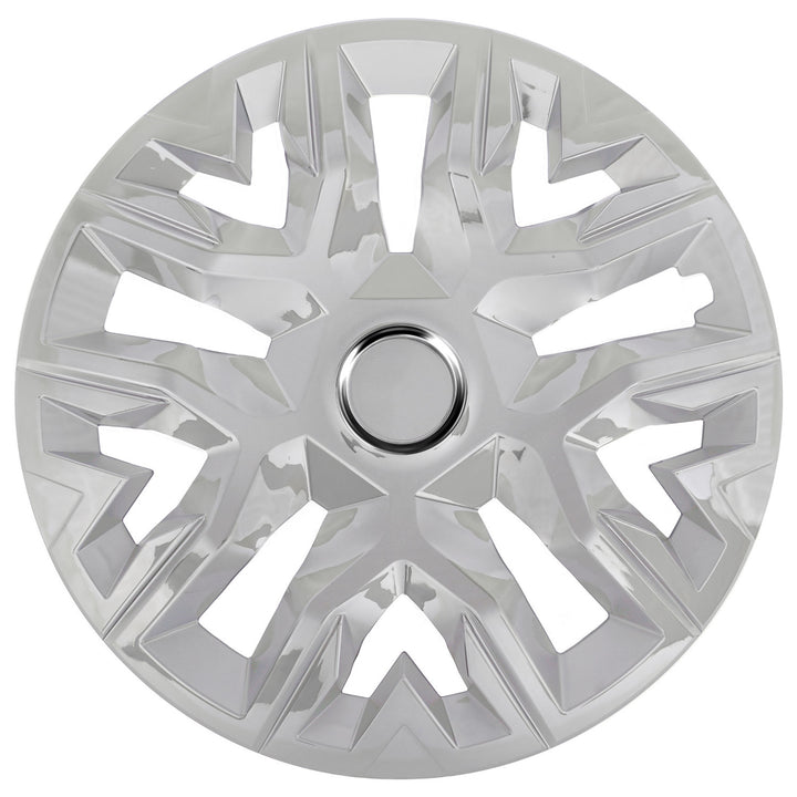 NRM Perfecto 15'' Universal Car Hubcap, Silver Painted, 1 piece