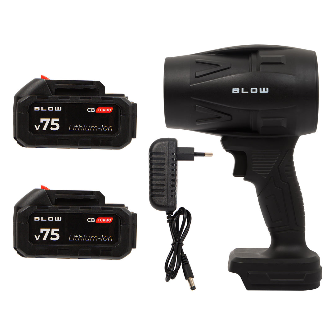 BLOW 21V CB TURBO Cordless Blower, 130,000 RPM, 2.4 Ah, Carrying Case