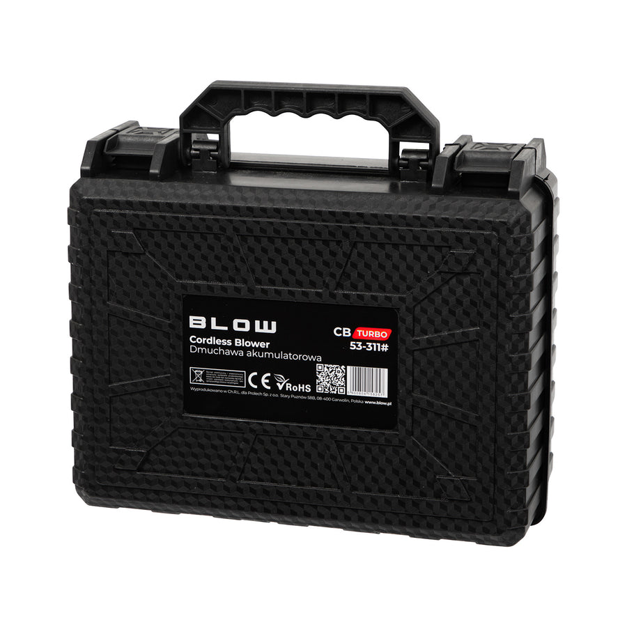 BLOW 21V CB TURBO Cordless Blower, 130,000 RPM, 2.4 Ah, Carrying Case