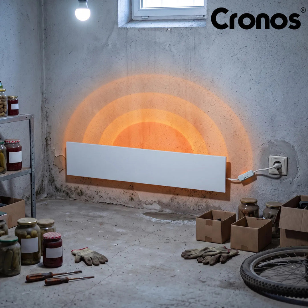 Cronos Anti-Mold Infrared Heating Panel, 50W, for spot heating and dehumidifying damp walls, MRH-50
