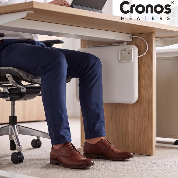 Cronos Under-Desk Infrared Heating Panel, 120W, timer, 3 heat settings, DCH-150