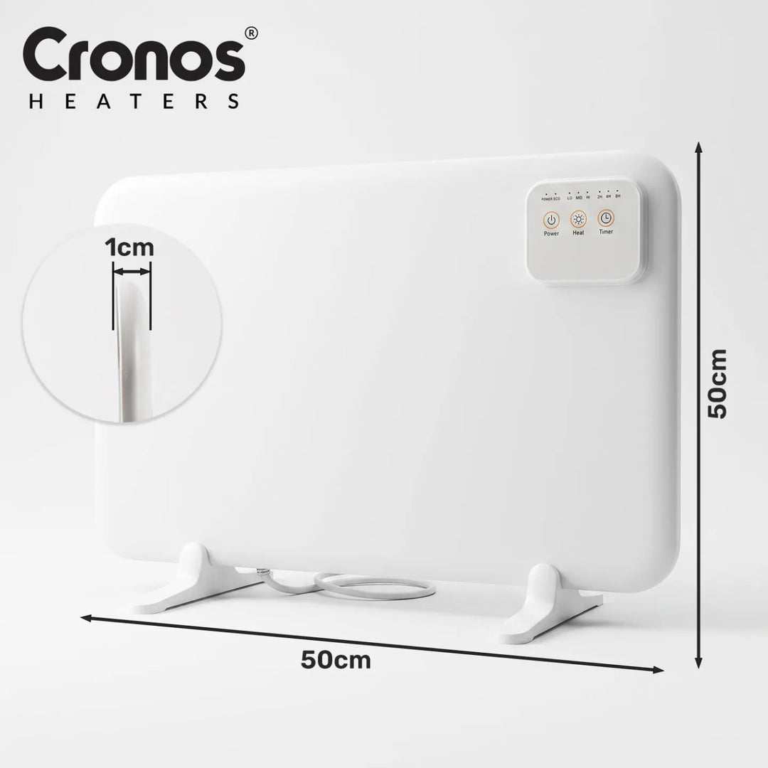 Cronos Under-Desk Infrared Heating Panel, 120W, timer, 3 heat settings, DCH-150