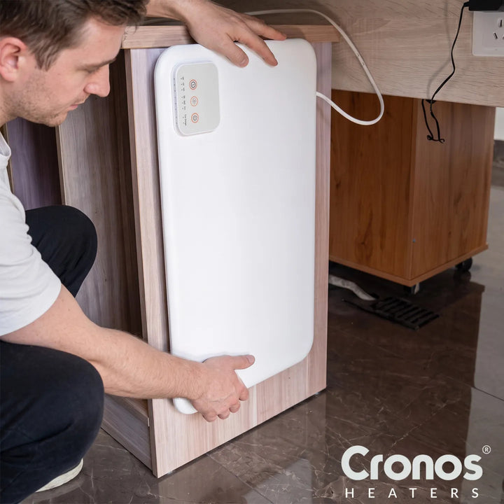 Cronos Under-Desk Infrared Heating Panel, 120W, timer, 3 heat settings, DCH-150