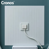 Cronos Heated Mirror, oval, 50x80 cm, LED in three colors, IP44 protection, anti-fog system