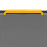 Moxom SolidStore container, 80L capacity, gray, snap-on lid, with wheels, BPA-free, 04-0217