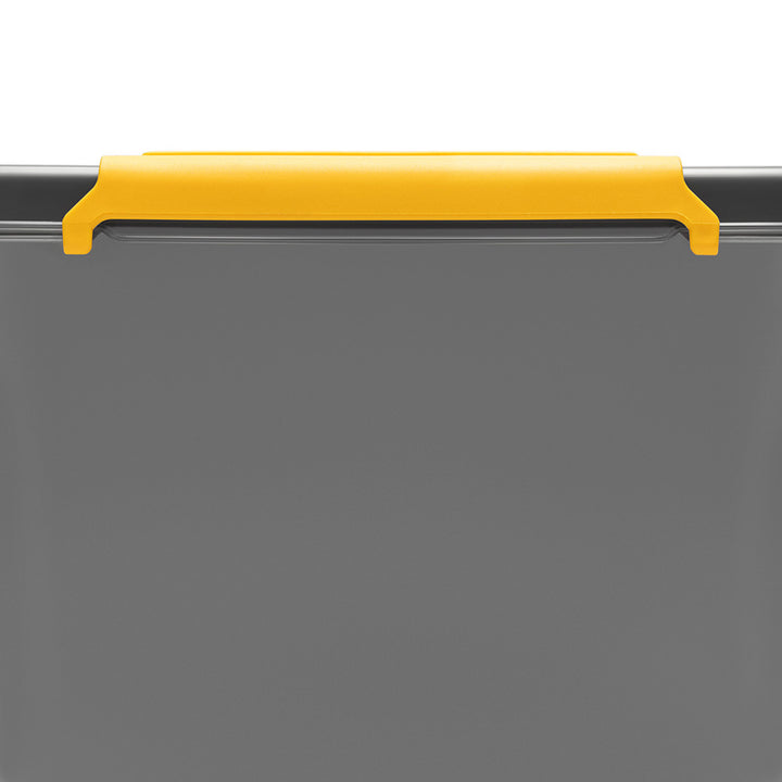 Moxom SolidStore container, 80L capacity, gray, snap-on lid, with wheels, BPA-free, 04-0217