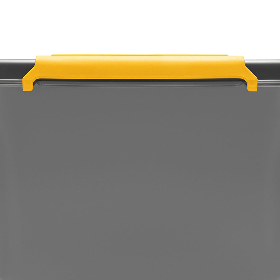 Moxom SolidStore container, 80L capacity, gray, snap-on lid, with wheels, BPA-free, 04-0217