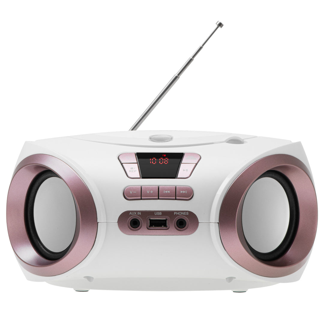 Boombox Radio with CD, MP3, USB, FM Radio, AUX, Headphone Jack, Adler, AD 1181
