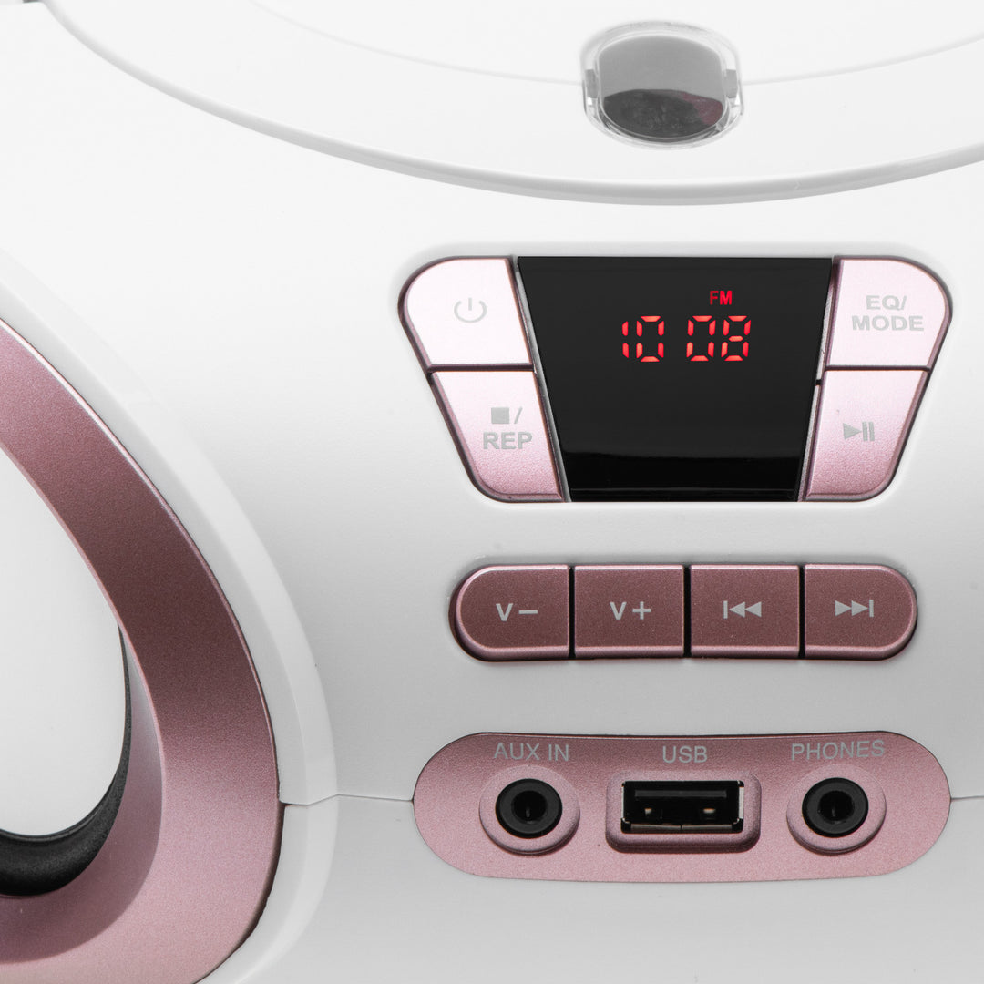 Boombox Radio with CD, MP3, USB, FM Radio, AUX, Headphone Jack, Adler, AD 1181
