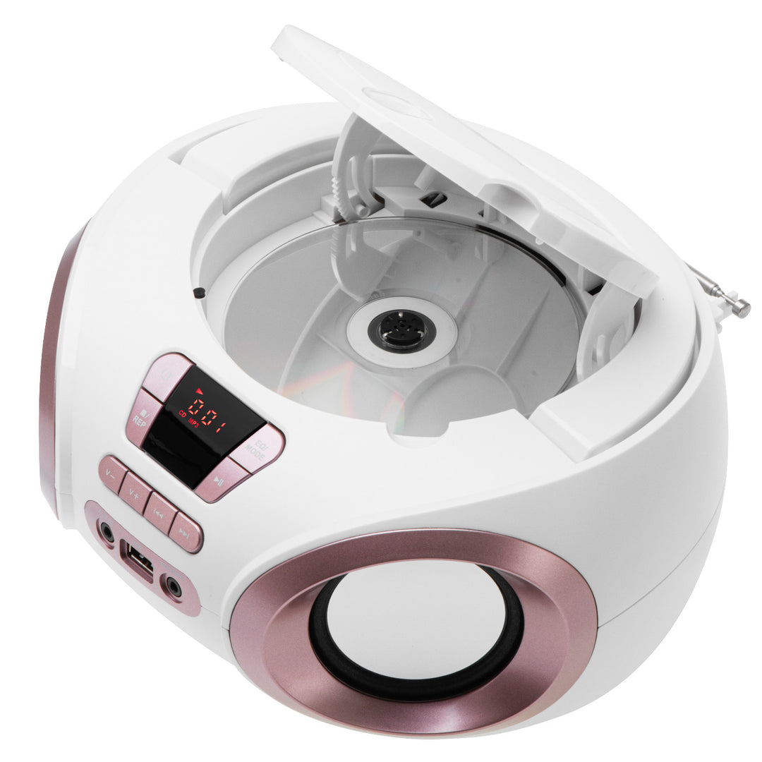 Boombox Radio with CD, MP3, USB, FM Radio, AUX, Headphone Jack, Adler, AD 1181
