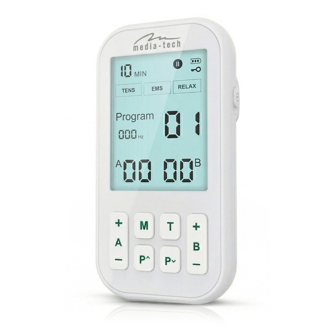 Massager and muscle electrostimulator, TENS/EMS, 3-in-1 stimulation, Mediatech, MT6543