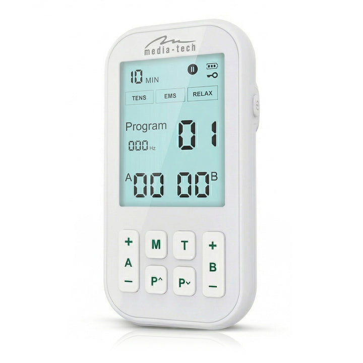 Massager and muscle electrostimulator, TENS/EMS, 3-in-1 stimulation, Mediatech, MT6543