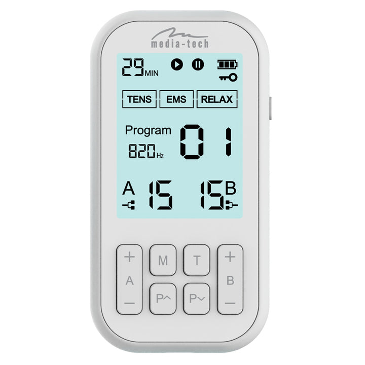 Massager and muscle electrostimulator, TENS/EMS, 3-in-1 stimulation, Mediatech, MT6543