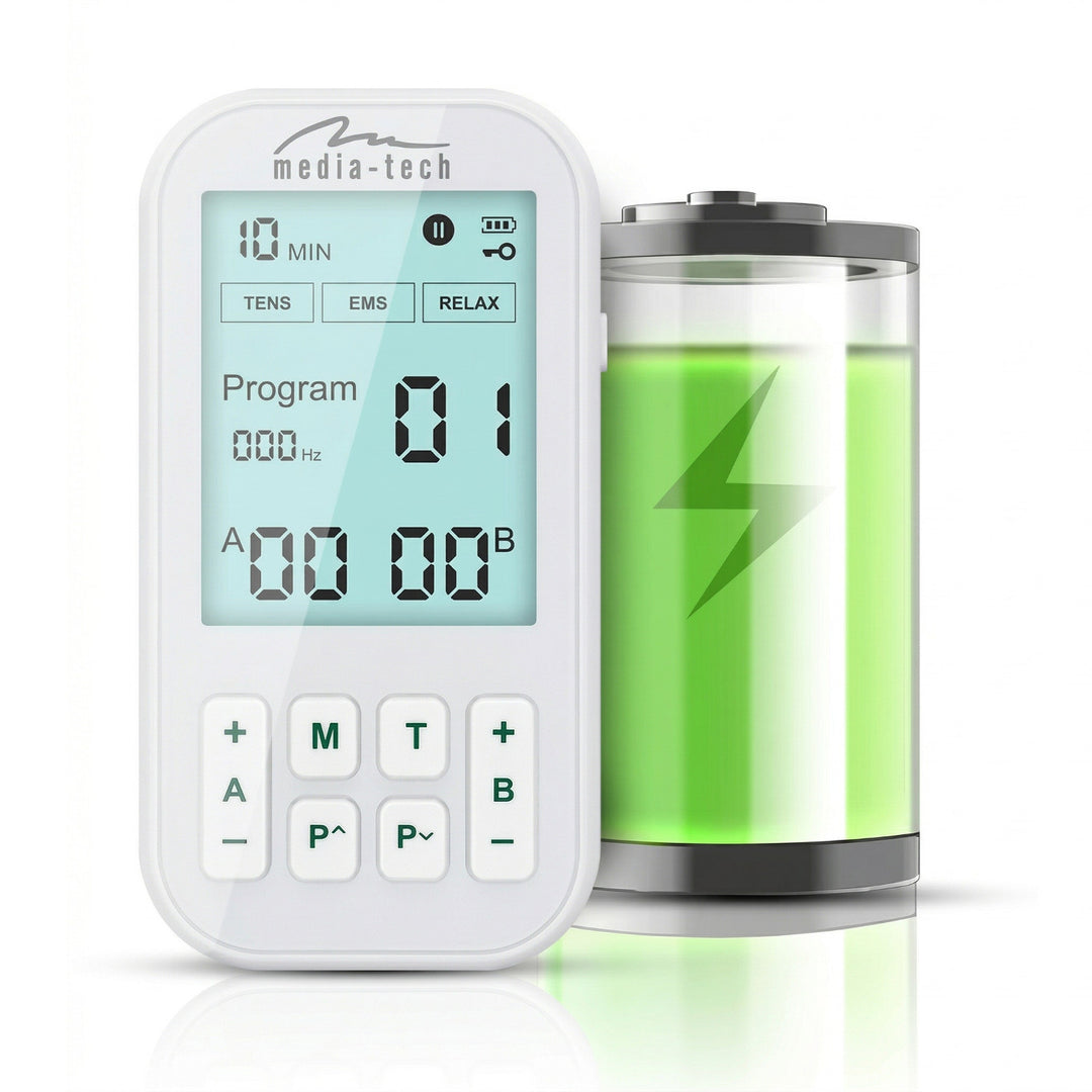 Massager and muscle electrostimulator, TENS/EMS, 3-in-1 stimulation, Mediatech, MT6543