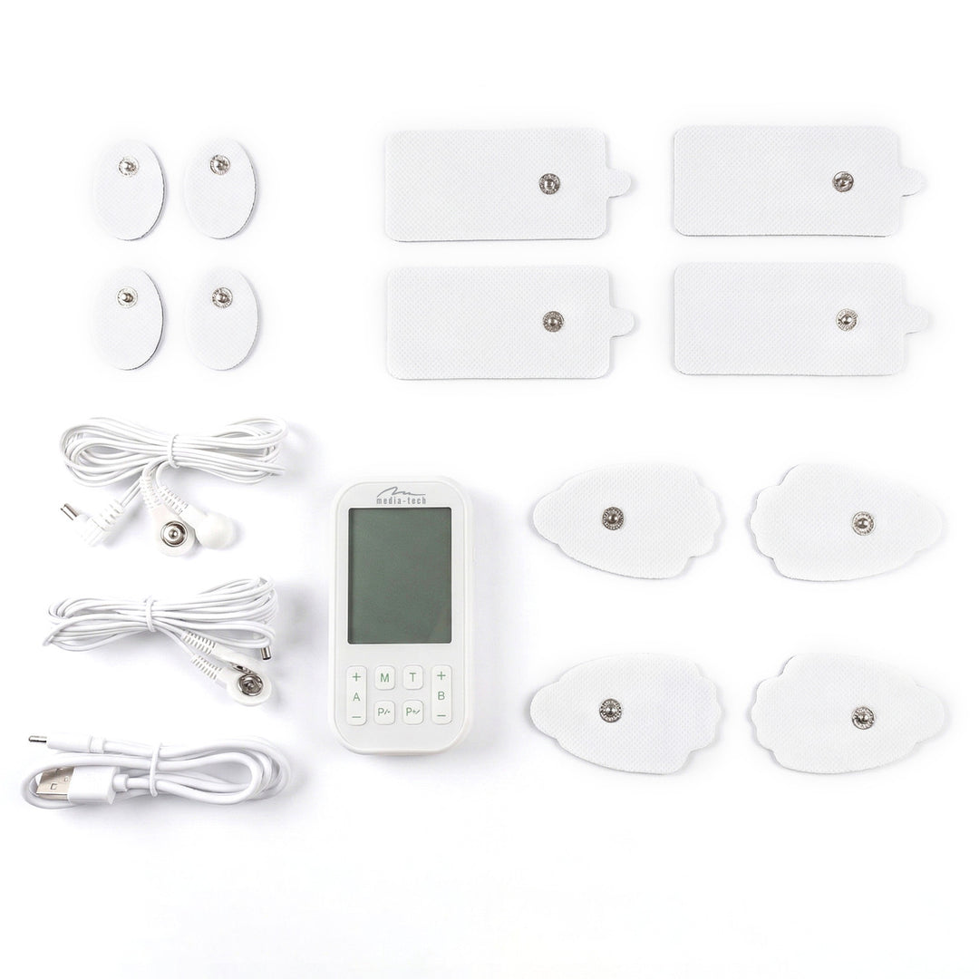 Massager and muscle electrostimulator, TENS/EMS, 3-in-1 stimulation, Mediatech, MT6543