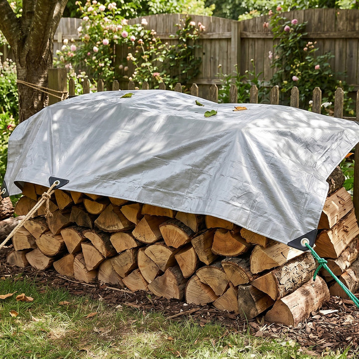 Silver Tarpaulin, 120g, 4x6m, VA0476, Waterproof, Vayox