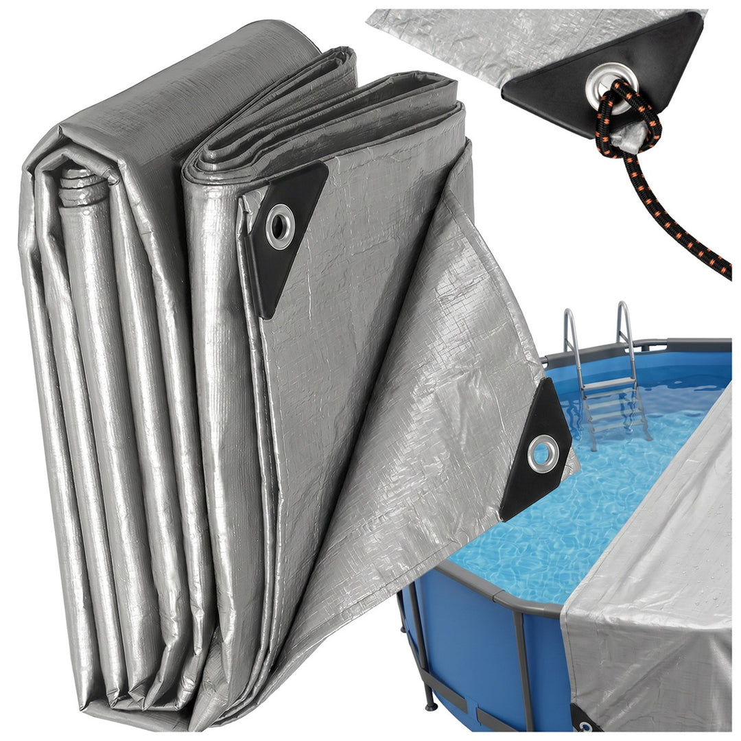 Silver Tarpaulin, 120g, 4x6m, VA0476, Waterproof, Vayox