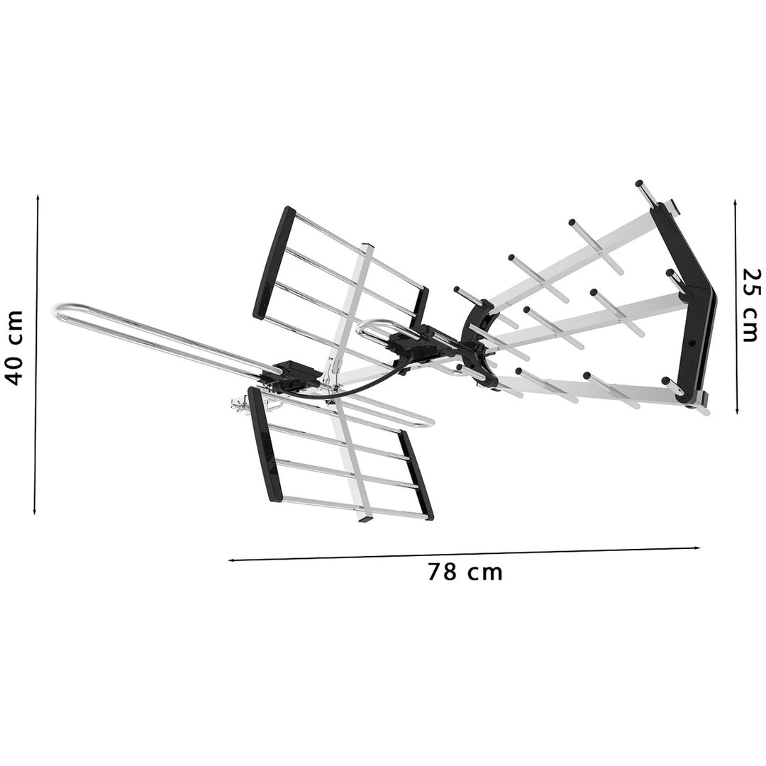VA900 COMBO DVB-T/T2 Directional Antenna with LTE Filter, Aluminum, Vayox